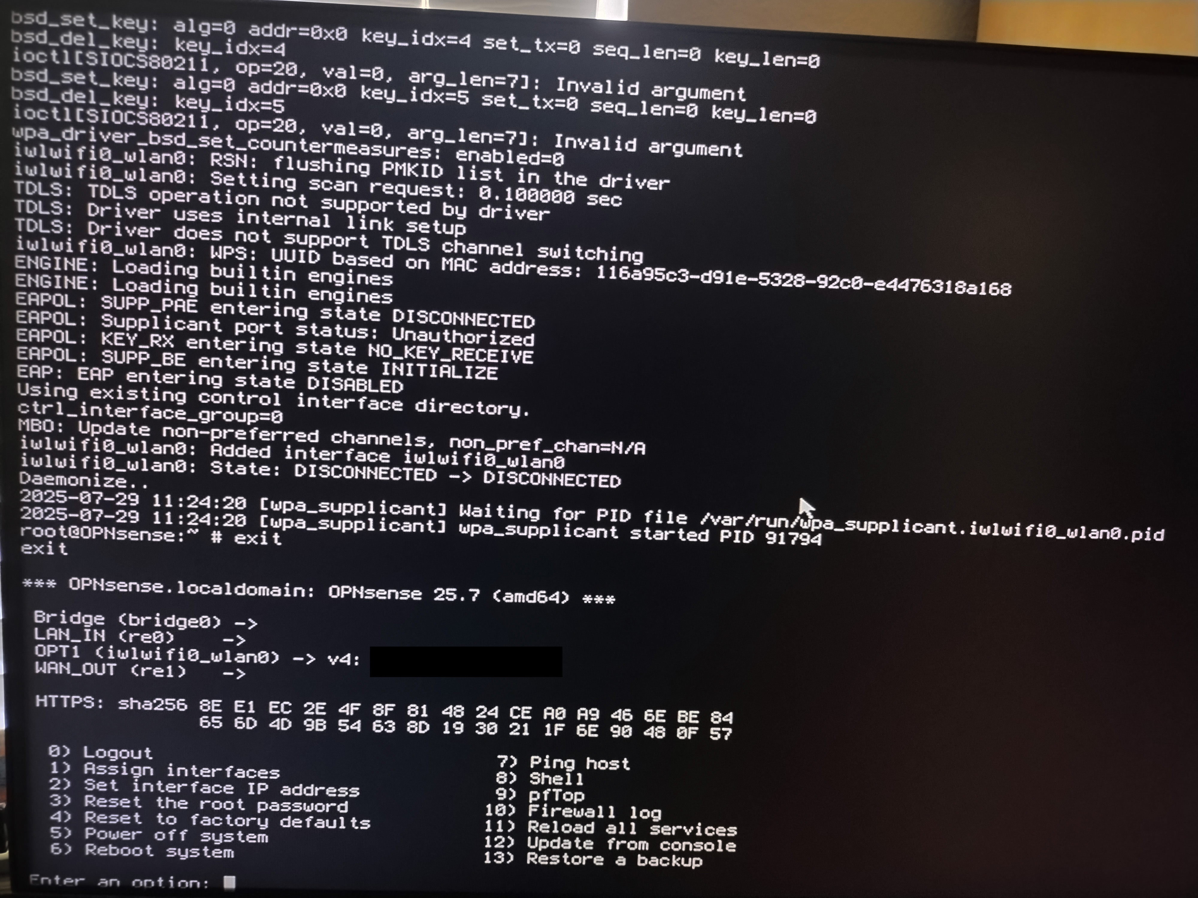 Revised wpa_supplicant script reenabling the WiFi connection on the miniPC.