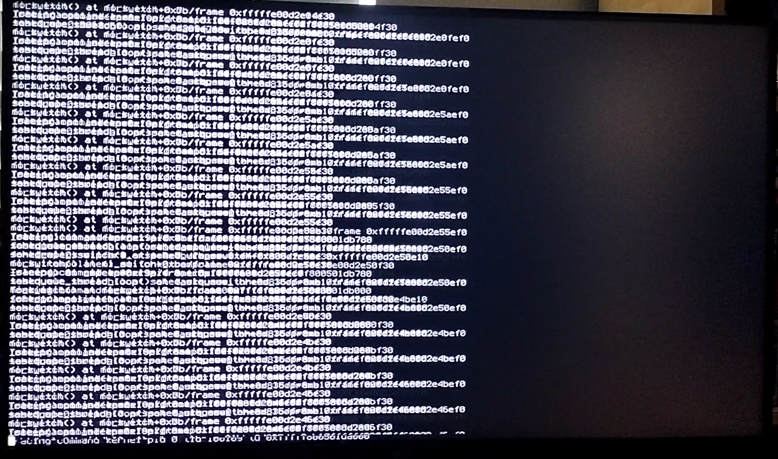 OPNSense 27.6 in the midst of a crash.